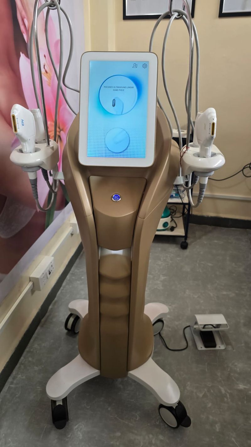 MFU RF skin tightening machine at Dhanvantri Clinic